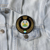 Badge Rond 7,6 Cm Armoiries de la Sierra Leone (En situation)