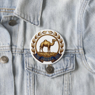Badge Rond 7,6 Cm Armoiries de pays Érythrée symbole emblème drapeau
