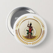 Badge Rond 7,6 Cm Armoiries de Vanuatu (Devant & derrière)