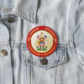 Badge Rond 7,6 Cm Armoiries du Canada (En situation)