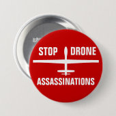 Badge Rond 7,6 Cm Arrêtez les boutons d'assassinats de bourdon (Devant & derrière)