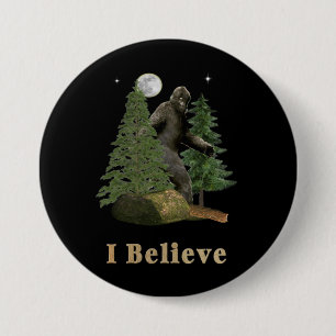 Badge Rond 7,6 Cm Art Bigfoot