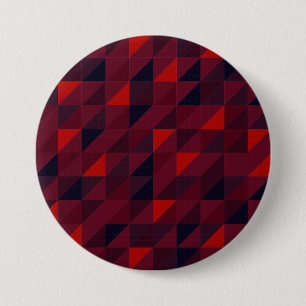 Badge Rond 7,6 Cm Art coloré de motif de triangle