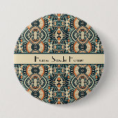 Badge Rond 7,6 Cm Art déco scandinave personnalisable (Devant)