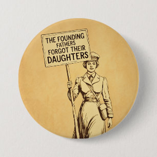 Badge Rond 7,6 Cm Art féministe vintage Suffragette