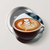 Badge Rond 7,6 Cm Art latte (Devant & derrière)