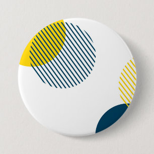 Badge Rond 7,6 Cm Art urbain abstrait moderne, simple, minimal et te