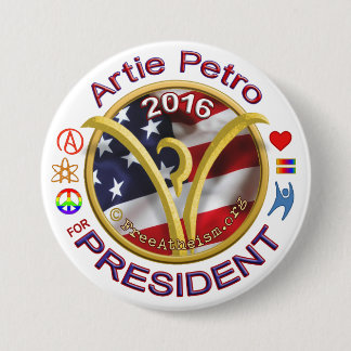 Badge Rond 7,6 Cm Artie pour le président
