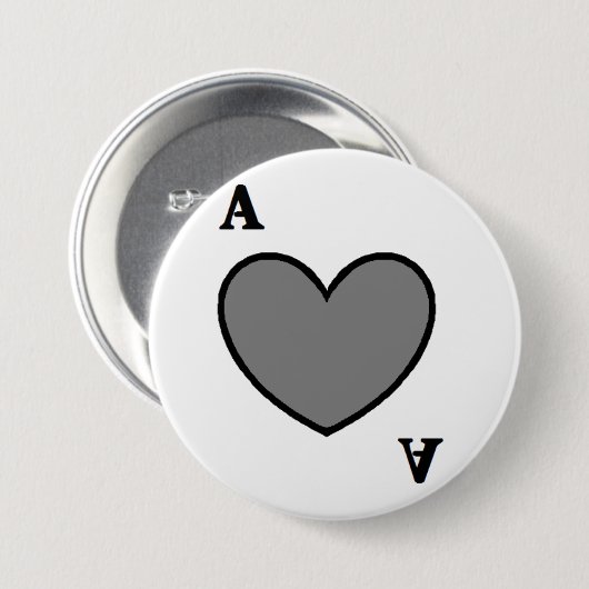 Badge Rond 7,6 Cm As gris (Devant & derrière)