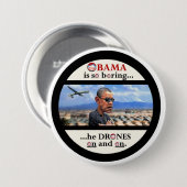 Badge Rond 7,6 Cm Assassin de bourdon d'Anti-Obama (Devant & derrière)