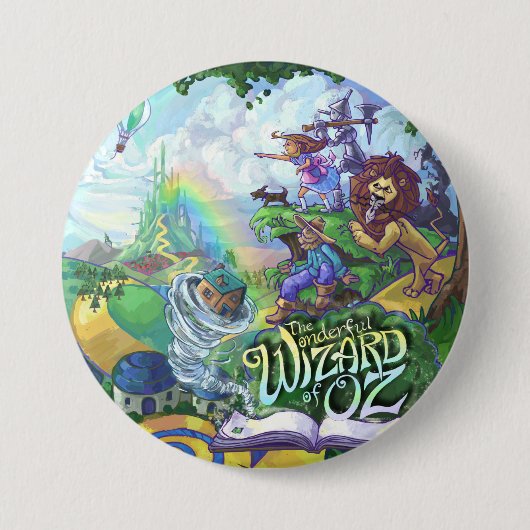 Badge Rond 7,6 Cm Assistant d'Oz (Devant)