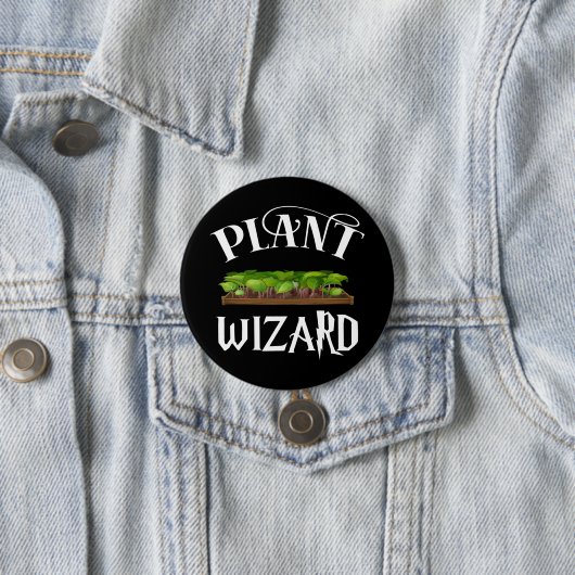 Badge Rond 7,6 Cm Assistant plante Funny Gardener (En situation)