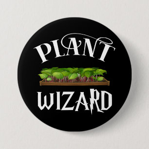 Badge Rond 7,6 Cm Assistant Plante Funny Gardener
