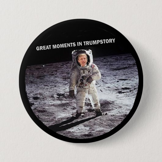Badge Rond 7,6 Cm Atout sur la lune (Devant)