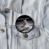 Badge Rond 7,6 Cm Atout sur la lune (En situation)
