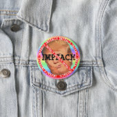 Badge Rond 7,6 Cm Attaquez le bouton de Donald Trump (En situation)