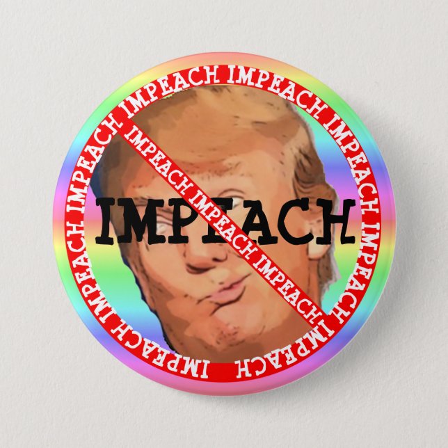 Badge Rond 7,6 Cm Attaquez le bouton de Donald Trump (Devant)