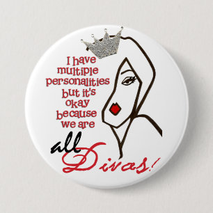 Badge Rond 7,6 Cm Au-dessous de un diadème nous nous tenons !
