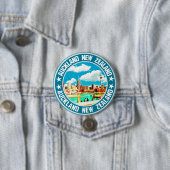 Badge Rond 7,6 Cm Auckland (En situation)