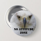 Badge Rond 7,6 Cm Aucune attitude_ (Devant & derrière)