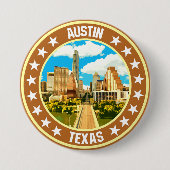 Badge Rond 7,6 Cm Austin (Devant)