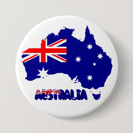 Badge Rond 7,6 Cm Australie (Devant)