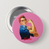 Badge Rond 7,6 Cm Autonomisation féminine Thunder_Cove (Devant & derrière)