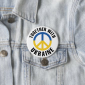 Badge Rond 7,6 Cm Avec L'Ukraine (En situation)