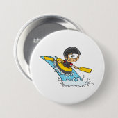 Badge Rond 7,6 Cm Aventure de rafting en eau vive avec Scared Boy (Devant & derrière)