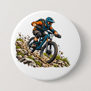 Badge Rond 7,6 Cm Aventure de vélo tout terrain pour les cyclistes M