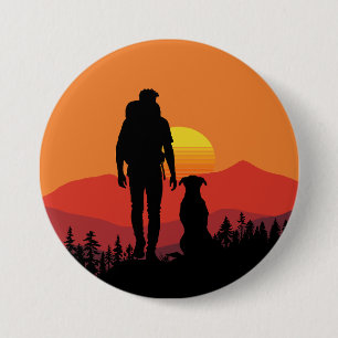 Badge Rond 7,6 Cm Aventures pawsome dans la nature