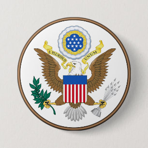 Badge Rond 7,6 Cm Avers du Grand Sceau