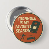 Badge Rond 7,6 Cm Avid Cornhole Player Humor (Devant & derrière)