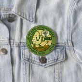 Badge Rond 7,6 Cm Avocado Adventurers Explore With Style (En situation)