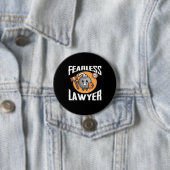 Badge Rond 7,6 Cm Avocat sans peur (En situation)