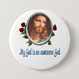 Badge Rond 7,6 Cm Awesome