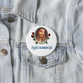 Badge Rond 7,6 Cm Awesome (En situation)