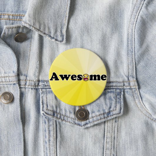 Badge Rond 7,6 Cm Awesomosity (En situation)
