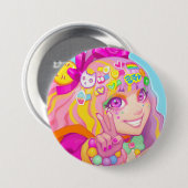 Badge Rond 7,6 Cm Ayako (Devant & derrière)