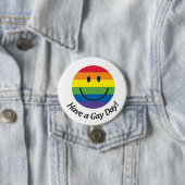 Badge Rond 7,6 Cm Ayez un jour gai (En situation)