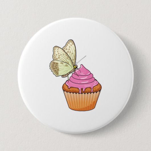 Badge Rond 7,6 Cm Babfly muffin (Devant)