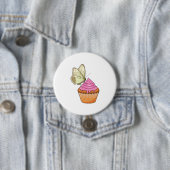 Badge Rond 7,6 Cm Babfly muffin (En situation)