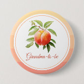 Badge Rond 7,6 Cm Baby shower Peach Fuzz (Devant)