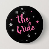 Badge Rond 7,6 Cm Bachelorette Bride Disco ID925 (Devant)