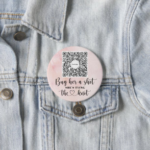 Badge Rond 7,6 Cm Bachelorette Venmo Code QR Acheter La Mariée Un Ve