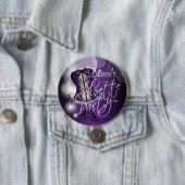 Badge Rond 7,6 Cm Bachelorte violette profonde (En situation)