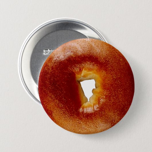 Badge Rond 7,6 Cm Bagel (Devant & derrière)