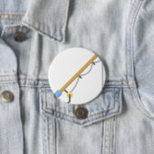 Badge Rond 7,6 Cm Baguette de pêche (En situation)