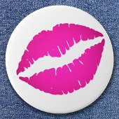 Badge Rond 7,6 Cm Baiser d'Ombre rose chaud