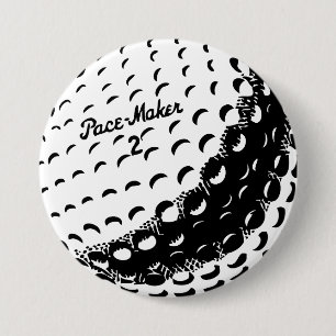 Badge Rond 7,6 Cm Bal de golf